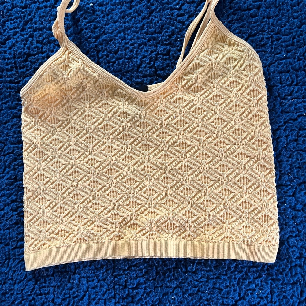 Beach yellow tank top
